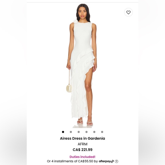 White AFRM dress - Picture 1 of 4